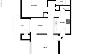 1 bed, 1 bath, 708 sqft, $721