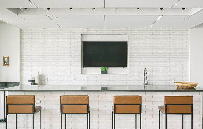 Quarter resident commons are nestled just off the pool and wellness center