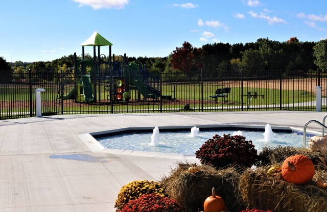 Our Playground is right next to our children's splash pad