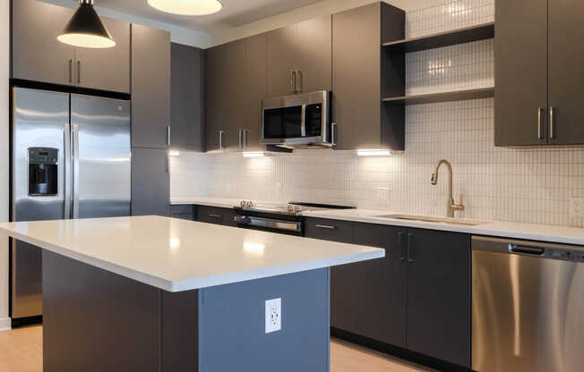 Kitchen with Stainless Steel Appliances