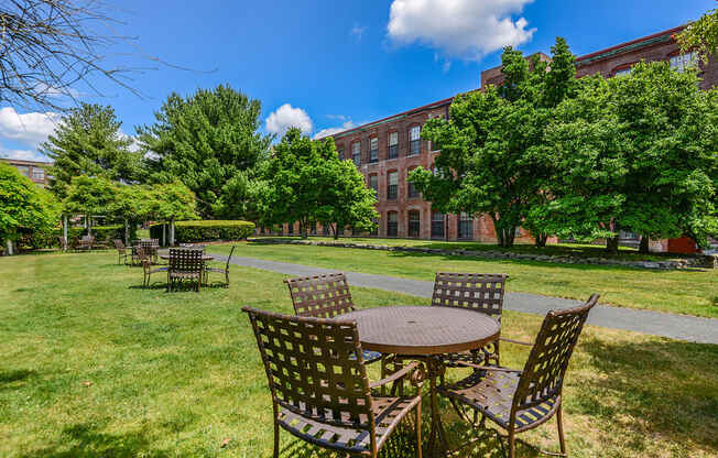 Outdoor gathering space | Bigelow Commons