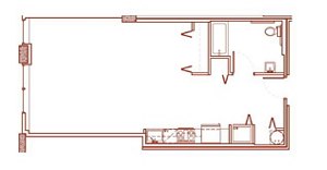 Studio, 1 bath, 635 sqft, $2,032