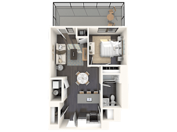 1 bed, 1 bath, 650 sqft, $2,565