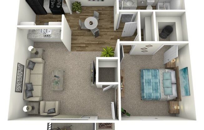 1 bed, 1 bath, 710 sqft, $899
