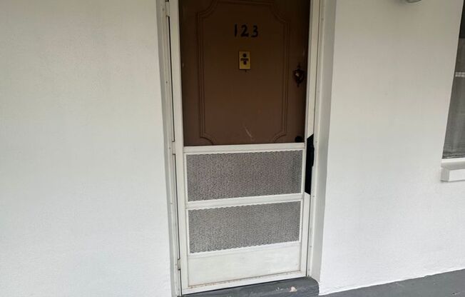 AVAILABLE NOW! 55+ Community at Marilyn Pines in Clearwater: 1 Bed/1 Bath, Ground Floor Condo