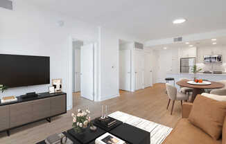 Living Room with Hard Surface Flooring