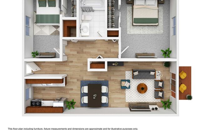 2 beds, 1 bath, 803 sqft, $1,525, Unit 121