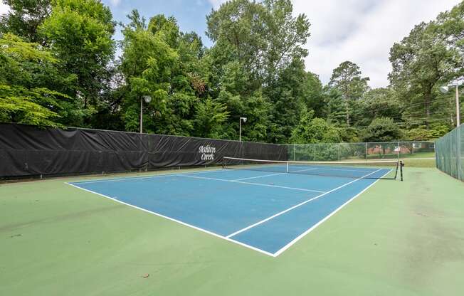 Open Tennis Court at Ashton Creek Apartments, PRG Real Estate Management, Chester, VA