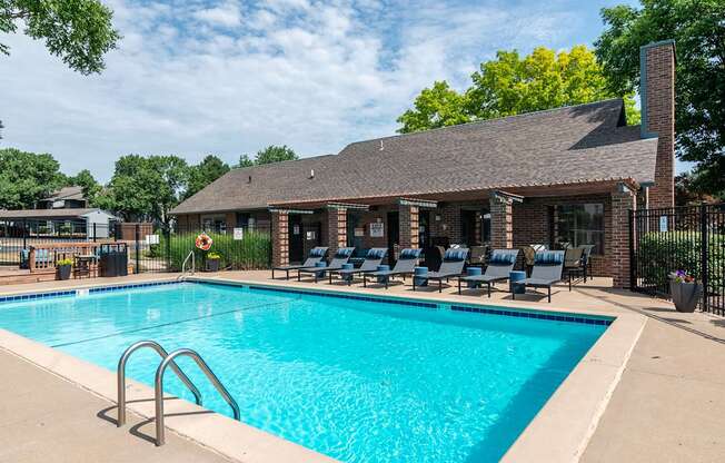 Large Outdoor Pool at Springhill Apartments, Overland Park, Kansas