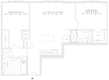 2 beds, 2 baths, 1,010 sqft, $2,910