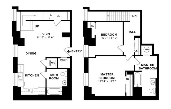 2 beds, 2 baths, 959 sqft, $4,045, Unit H-721