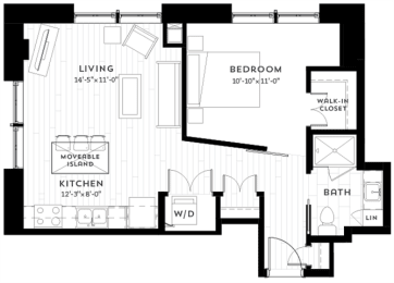1 bed, 1 bath, 724 sqft, $1,882
