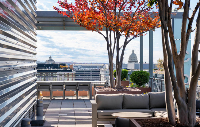 Photo of rooftop courtyard