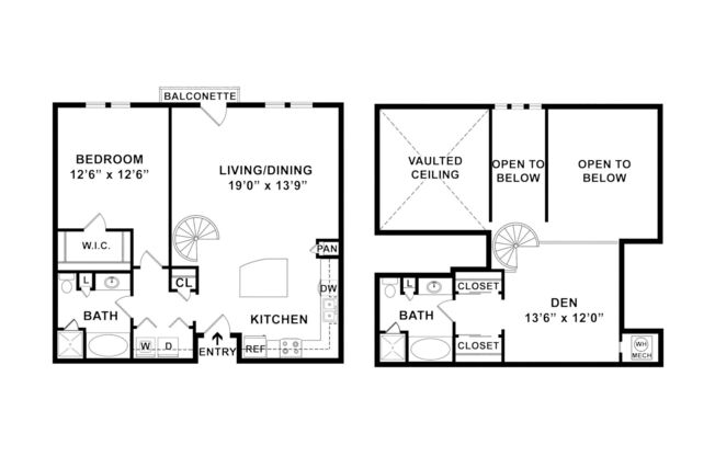 2 beds, 2 baths, 1,128 sqft, $1,755