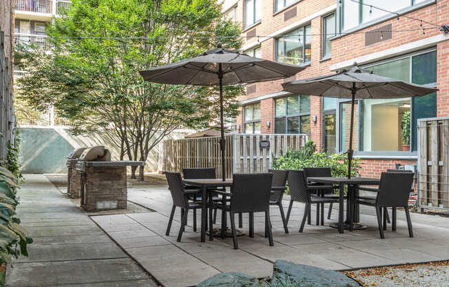 Community Patio and BBQ Grilling Area