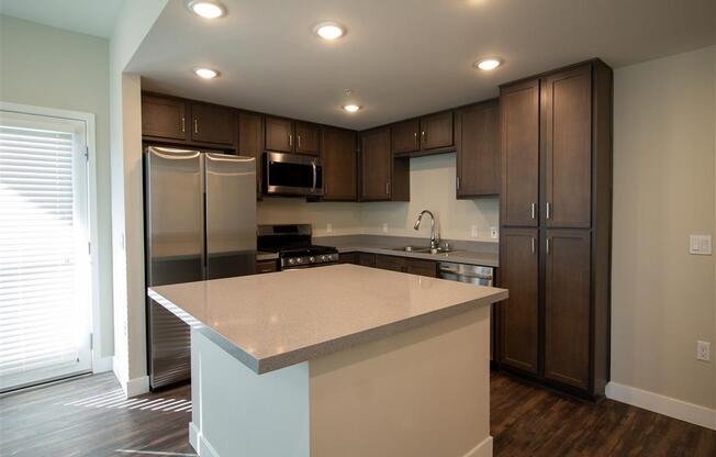 open space kitchen at Loma Villas Apartments in San Bernardino, CA