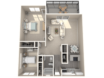 2 beds, 1 bath, 921 sqft, $2,755