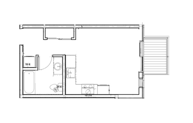 Studio, 1 bath, 329 sqft, $1,595, Unit 309