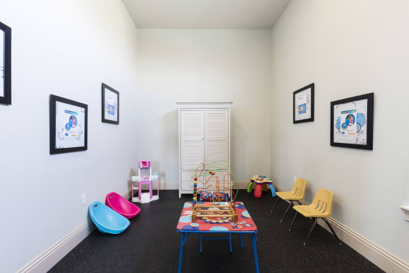 Rapallo Apartments children's playroom with toys