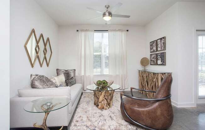 Living room area at Robley Place, Lafayette