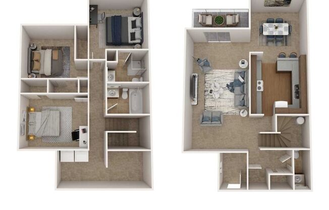 3 beds, 2.5 baths, 1,440 sqft, $1,290, Unit 2301