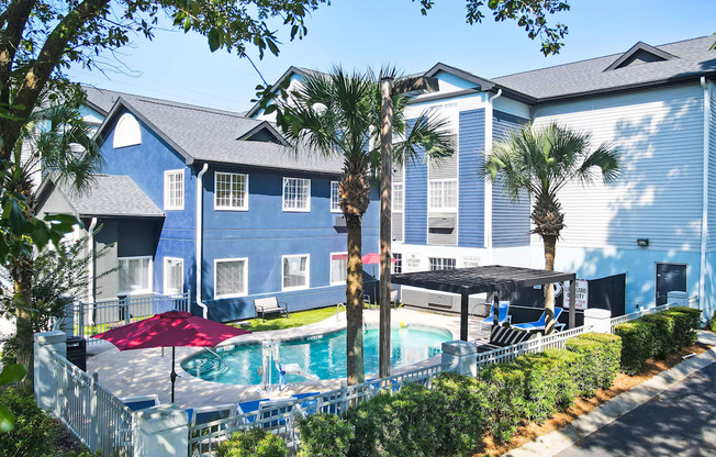 swimming pool with pergola