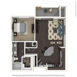 1 bed, 1 bath, 809 sqft, $1,585