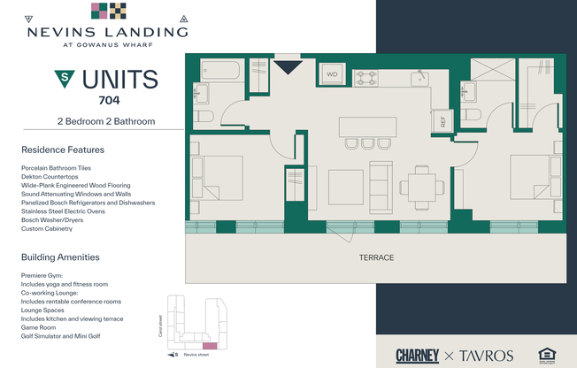 2 beds, 2 baths, $7,750, Unit 704