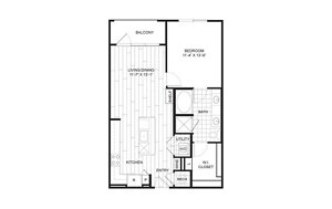 1 bed, 1 bath, 789 sqft, $1,585