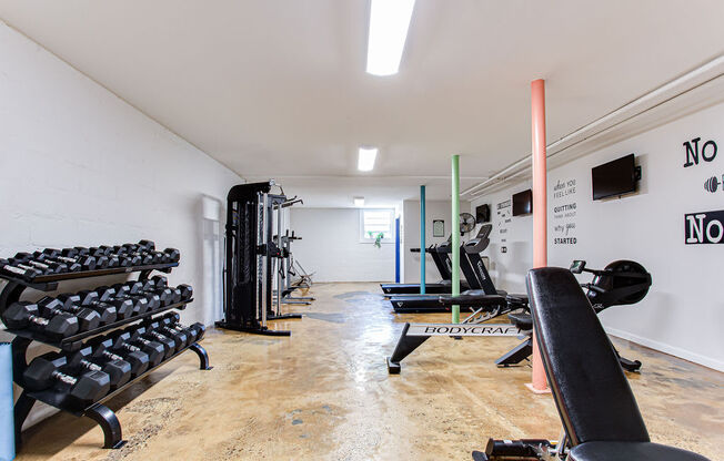 the gym at the adelphi hotel  at The Oasis on Cascade, Atlanta, GA