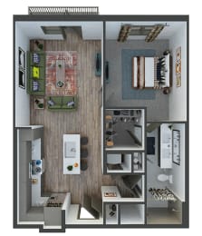 1 bed, 1 bath, 753 sqft, $1,579