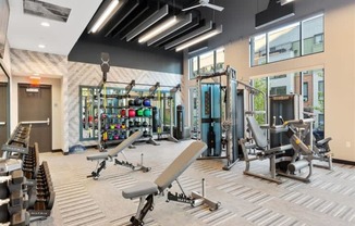 Fitness Center Strength and Conditioning Equipment at Cameron Square, Alexandria, VA, 22304