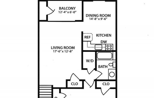 1 bed, 1 bath, 947 sqft, $1,434, Unit 23