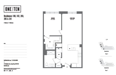 1 bed, 1 bath, $3,335