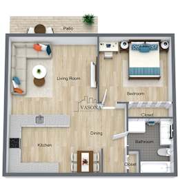 1 bed, 1 bath, 650 sqft, $2,275