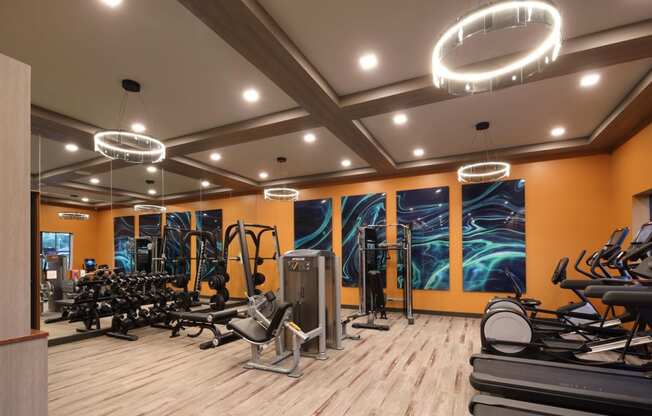 Fitness center at Azola West Palm Beach, West Palm Beach, Florida