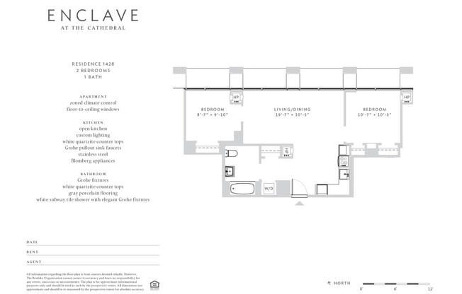 1 bed, 1 bath, $7,117, Unit 1428