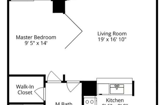 1 bed, 1 bath, $1,495