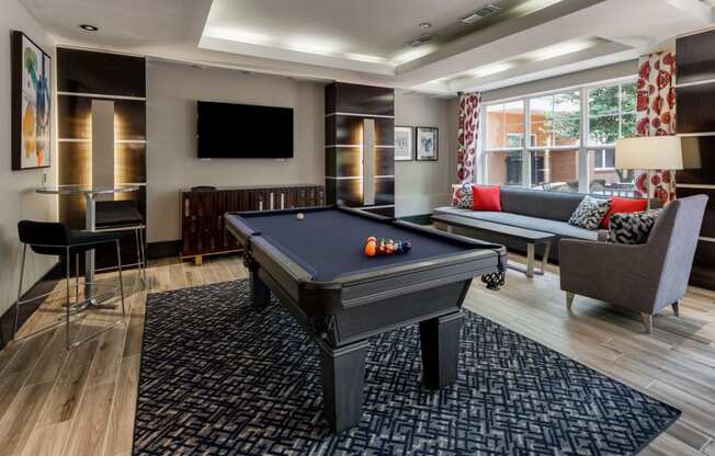 Game Room With Billiards at 800 Carlyle, Virginia, 22314