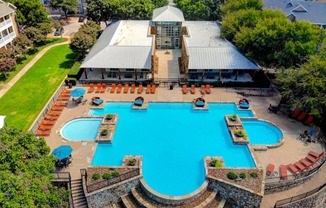an aerial view of the pool at the resort at governors residence