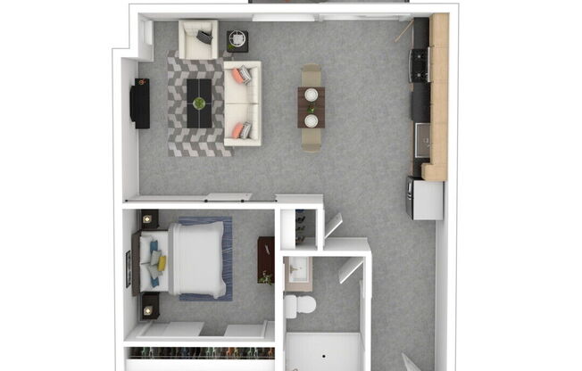 1 bed, 1 bath, 503 sqft, $3,994