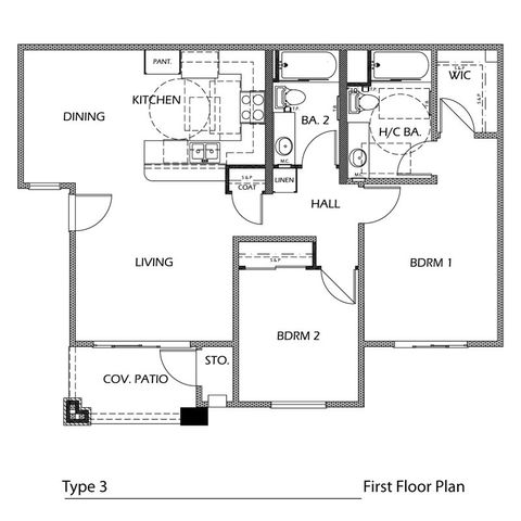 2 beds, 2 baths, 1,000 sqft, $2,450