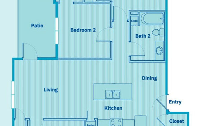 3 beds, 2 baths, 1,245 sqft, $1,870