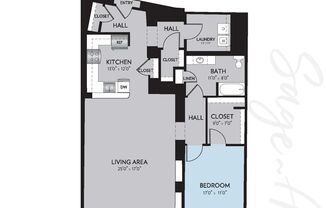 1 bed, 1 bath, 1,265 sqft, $2,156, Unit 206E