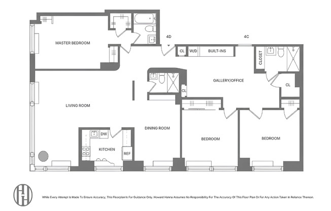 3 beds, 3 baths, 1,985 sqft, $11,000, Unit 4CD
