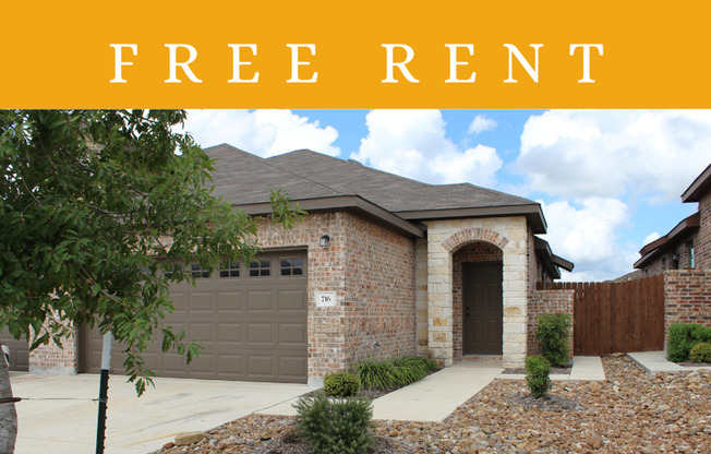 3/2/2  in Creekside Crossing / Fenced in Yard / Wings to Hide Trash Cans / Interior Washer & Dryer Connections / CISD *2 weeks free rent off the first full month*