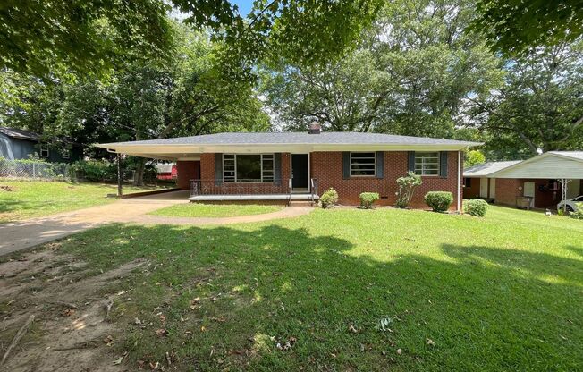 3 bedroom 1.5 bath house available!   Large yard!