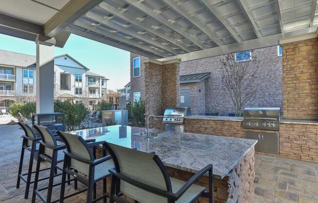 Outdoor Gas Grilling-1, 2, and 3 bedroom apartments-Argento at Riverwatch Apartments in Augusta, Georgia