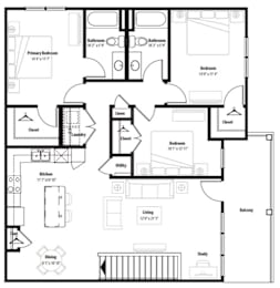 3 beds, 2 baths, 1,430 sqft, $2,520