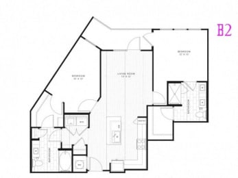 2 beds, 2 baths, 1,107 sqft, $1,986